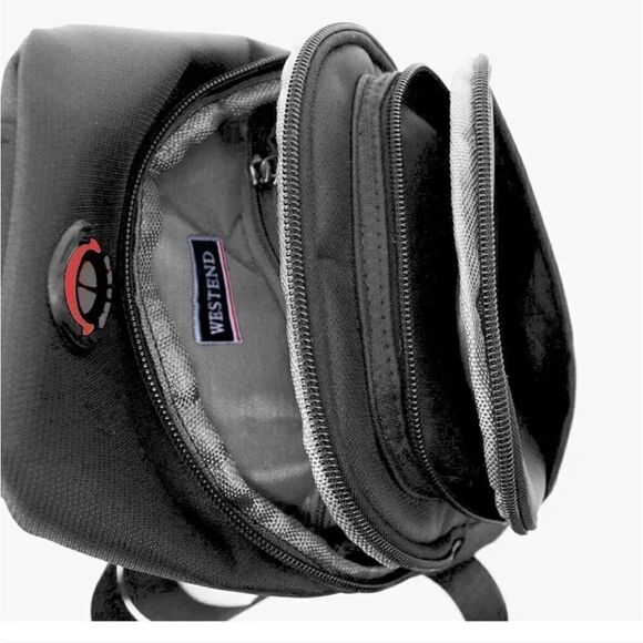 Westend Grey Nylon Unisex Crossbody Sling Bag NWOT - Picture 4 of 12